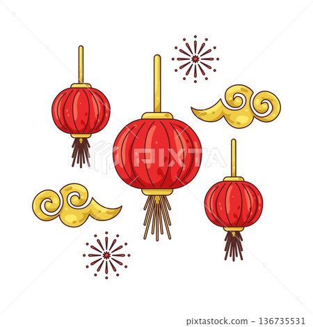 Illustration of lantern  136735531