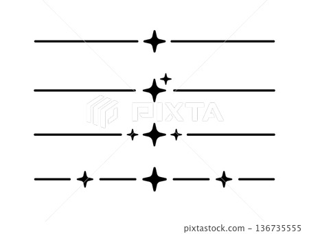 AI line dividers set. Artificial intelligence border. Technology underline with smart star. Neural network web design element. Vector illustration isolated on white background AI line dividers set. Artificial intelligence border. Technology underline with smart star. Neural network web design element. Vector illustration isolated on white background 136735555
