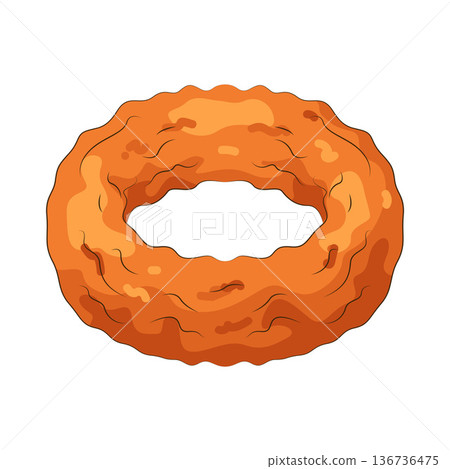 Illustration of Onion rings 136736475