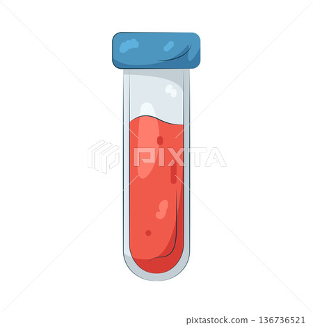 Illustration of blood sample Illustration of blood sample 136736521
