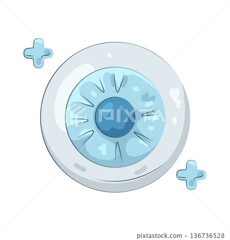 Illustration of human eye Illustration of human eye 136736528