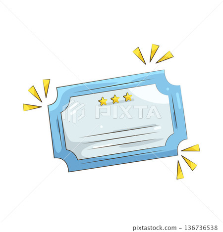 Illustration of ticket Illustration of ticket 136736538