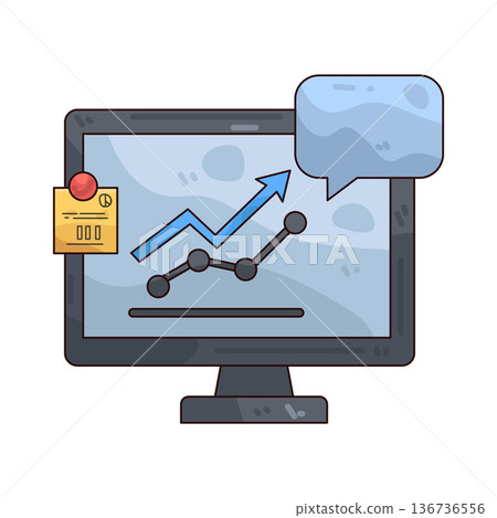 Illustration of Computer Analytics 136736556