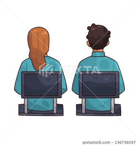 Illustration of audience 136736597
