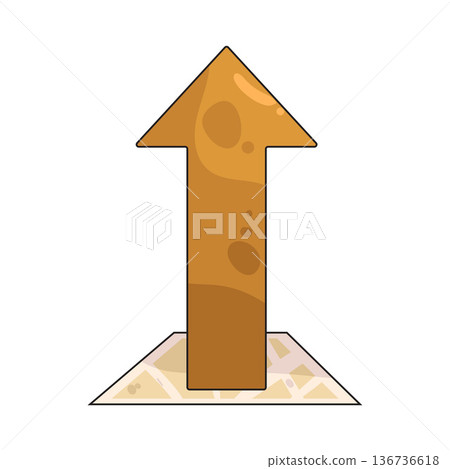 Illustration of Arrow Up Illustration of Arrow Up 136736618