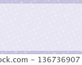 易於使用的柔和點狀背景，淡紫色，帶有邊框 136736907