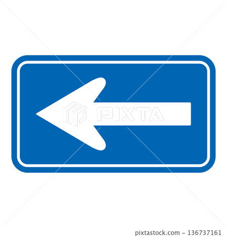 Regulatory sign one-way 136737161