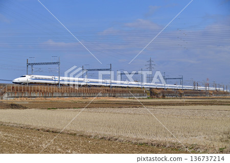 Tokaido Shinkansen, Shin-Yokohama to Odawara, JR Central, N700A series, X61 formation (Tokyo), Nozomi, Hikari, Kodama 136737214