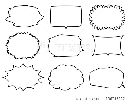 Speech bubble set 13 Speech bubble set 13 136737322