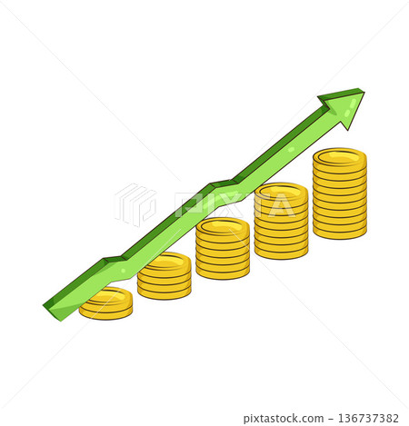 Illustration of Financial growth Illustration of Financial growth 136737382