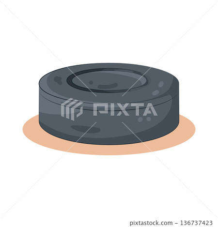 Illustration of ice hockey puck Illustration of ice hockey puck 136737423