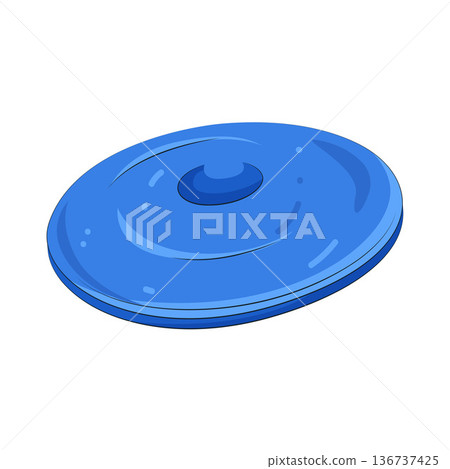 Illustration of frisbee Illustration of frisbee 136737425