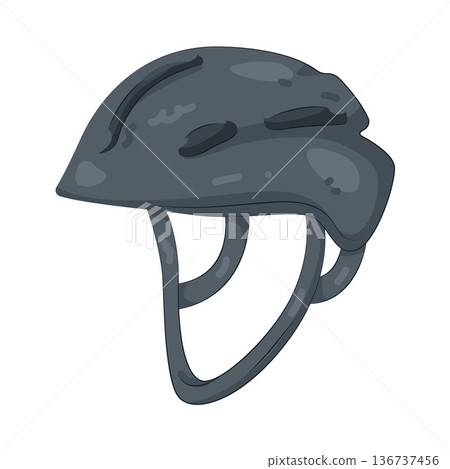 Illustration of bicycle helmet 136737456