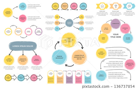 Hand Drawn Infographic Templates 136737854