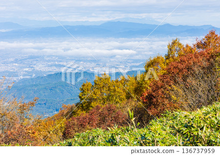 山形縣米澤的秋天－天元台高原的紅葉 136737959