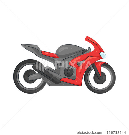 Illustration of sport motorcycle Illustration of sport motorcycle 136738244