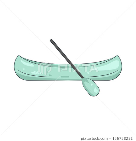 Illustration of canoe Illustration of canoe 136738251
