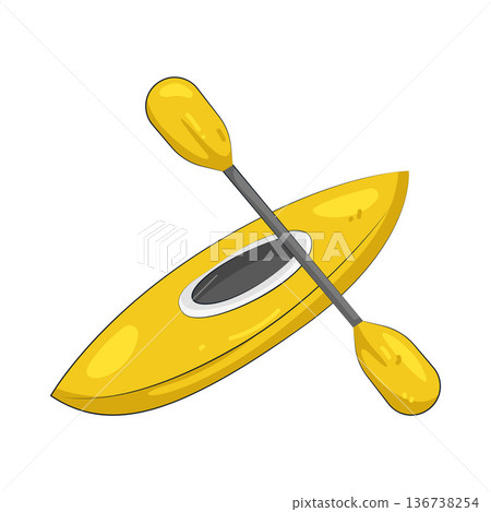 Illustration of kayak  136738254