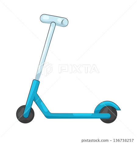 Illustration of kick scooter Illustration of kick scooter 136738257