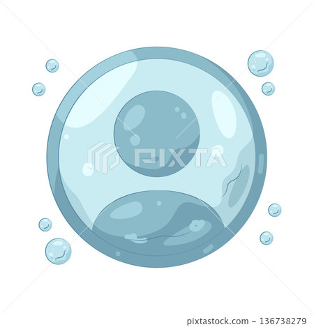Illustration of user in bubble 136738279