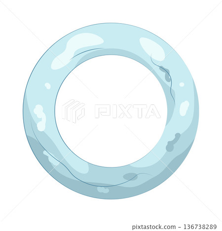 Illustration of bubble ring Illustration of bubble ring 136738289