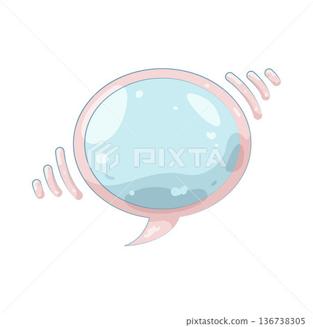 Illustration of speech bubble 136738305