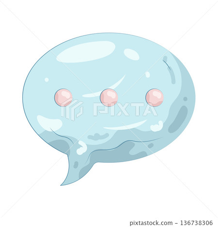 Illustration of speech bubble Illustration of speech bubble 136738306