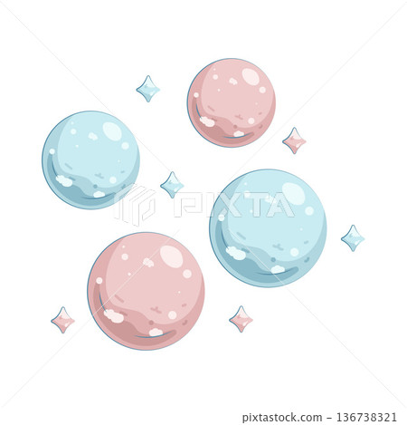 Illustration of bubble  136738321