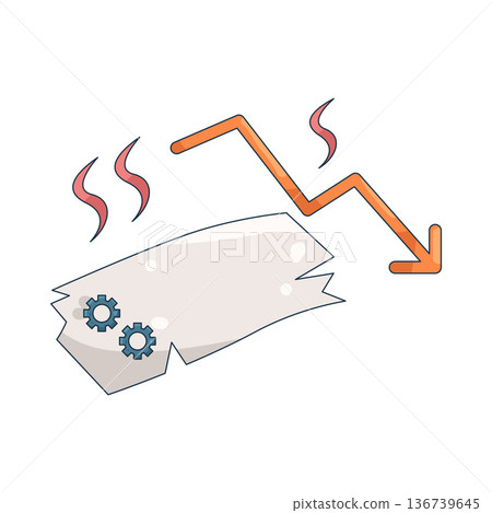 Illustration of Project failure 136739645