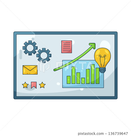 Illustration of Business strategy Illustration of Business strategy 136739647
