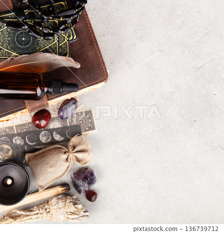 Mystical Spiritual Tools with Journal and Healing Accessories 136739712
