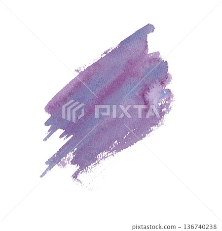 Expressive diagonal purple watercolor stroke made with washes,sweeping motion.Dynamic and organic abstract background for artistic projects,atmospheric designs,and creative media 136740238