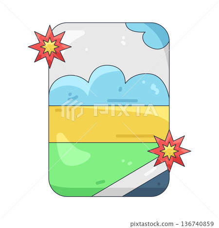 Illustration of banner Illustration of banner 136740859