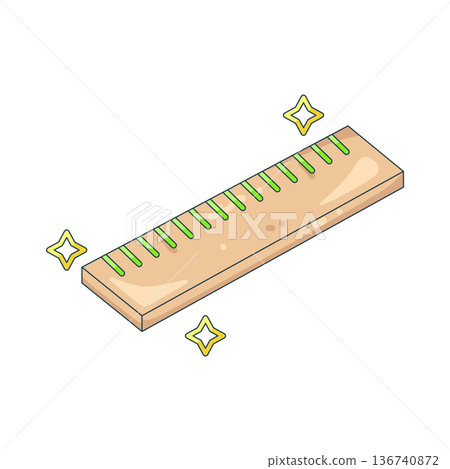 Illustration of ruler  136740872