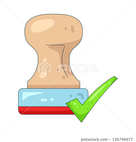Illustration of stamp Illustration of stamp 136740877
