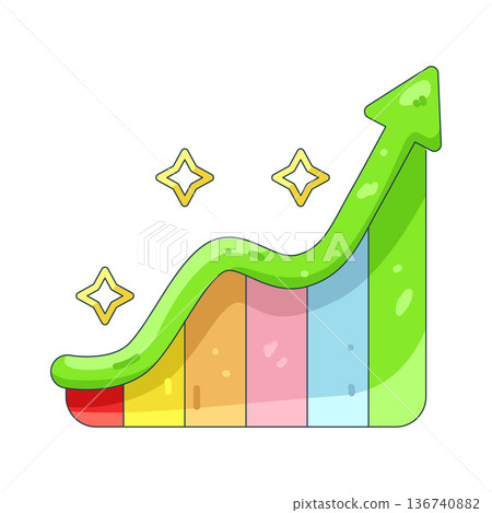 Illustration of growth chart Illustration of growth chart 136740882
