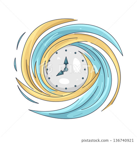 Illustration of time 136740921