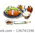 Tonkatsu set menu 136741396