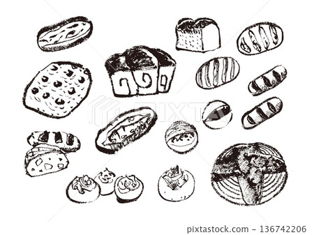Various breads 136742206