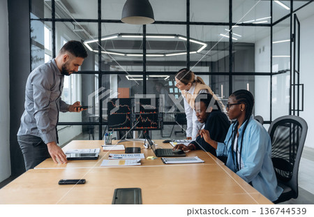 Business people are working in the office Business people are working in the office 136744539