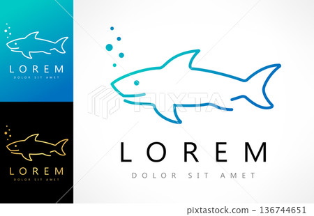 Shark vector logo Shark vector logo 136744651