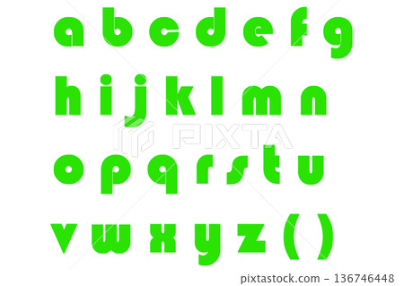 字母 4 小寫 黃綠色 字母 4 小寫 黃綠色 136746448
