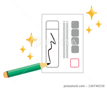 選票圖示插圖 136746539