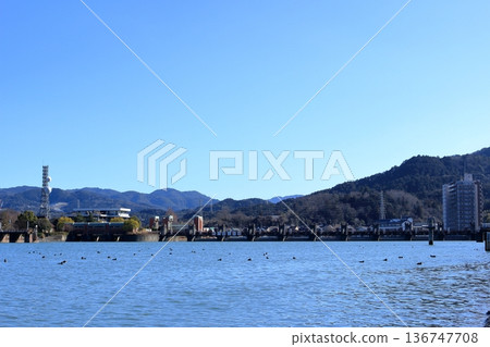 大津市南鄉瀨田川和紙堰 136747708