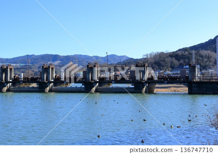大津市南鄉瀨田川和紙堰 136747710