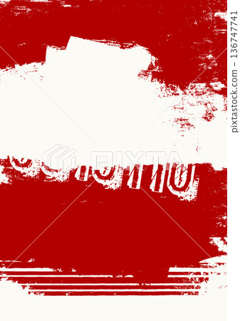 White and Red Grunge Typography Background 136747741