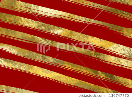 Metallic Red Gold Striped Abstract Background Metallic Red Gold Striped Abstract Background 136747770