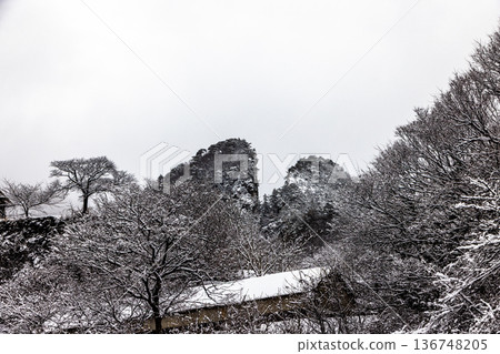 [Niigata Prefecture_Sado Gold Mine] Snow Road Tour Warito February 136748205
