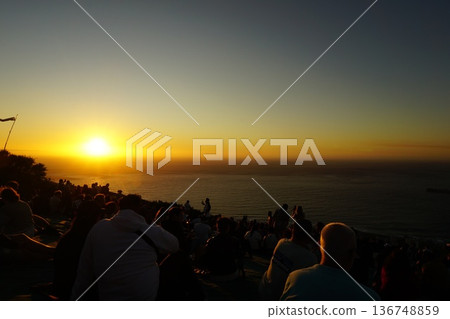 Cape Town sunset 136748859