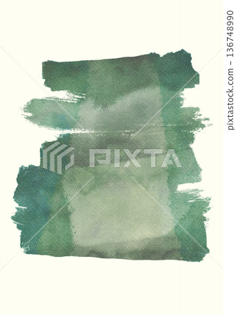 Abstract green watercolor texture background 136748990